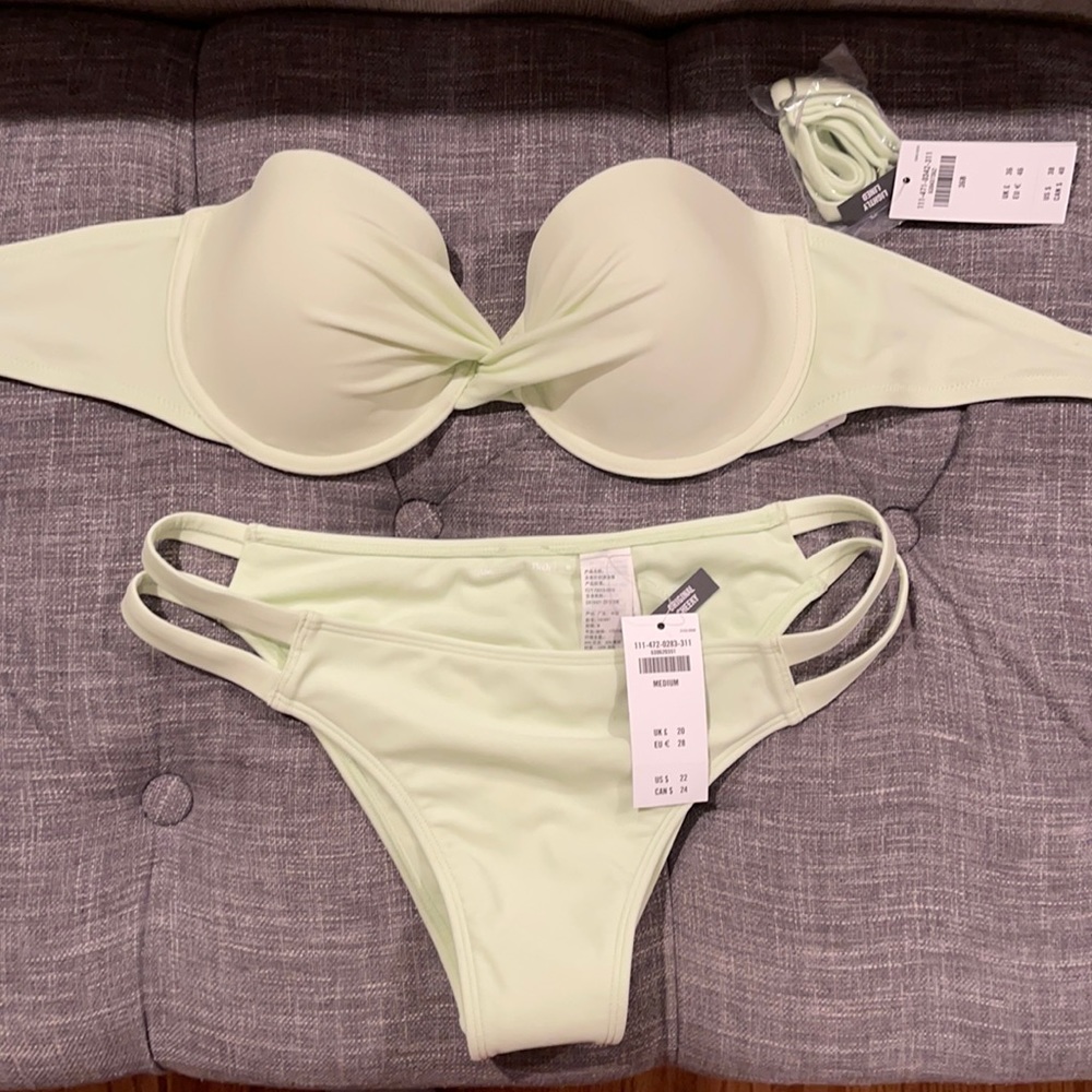 NWT A&F light green bikini
